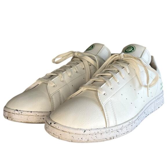 Men's Adidas Stan Smith FU9609 Leather Lace-Up Athletic Sneaker Size 10 White - Picture 2 of 6